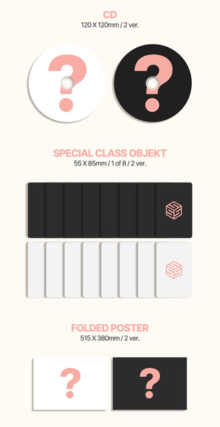 +(KR)ystal Eyes (tripleS) 1st Mini Album AESTHETIC - A / B Version Inclusions: CD, Special Class Objekt, Folded Poster