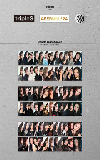 tripleS 1st Full Album ASSEMBLE24 Inclusions: Double Class Objekt, Sticker