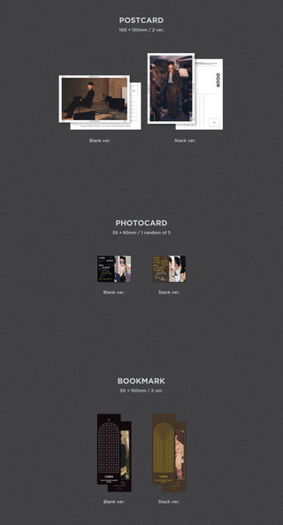 Chen (EXO) 4th Mini Album DOOR - Blank / Stack Version Inclusions: Postcard, Photocard, Bookmark