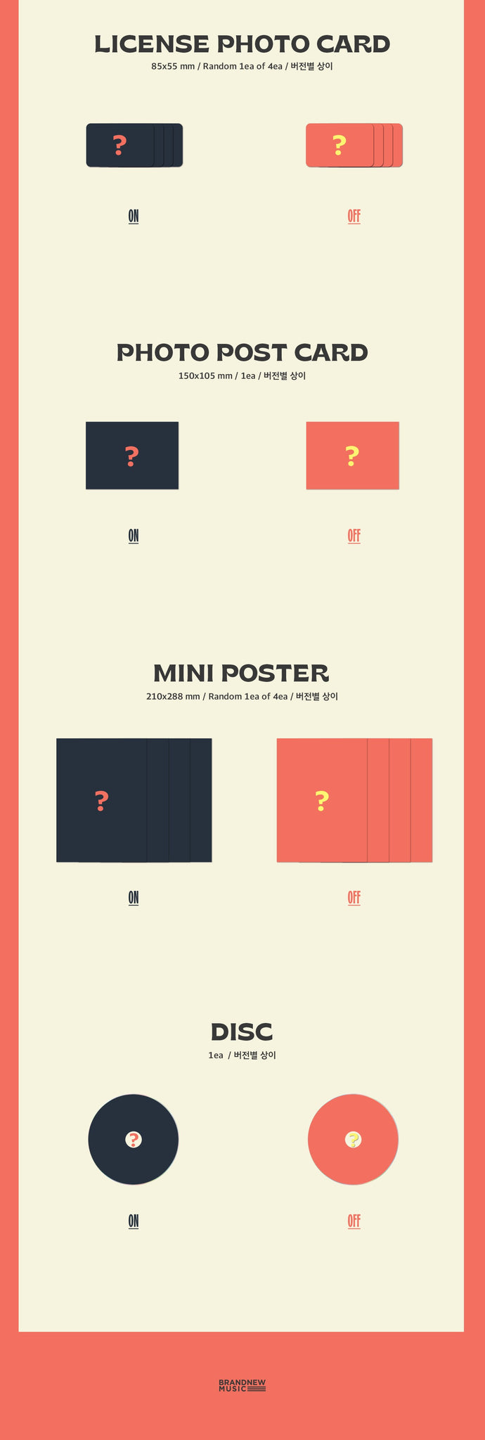 AB6IX 9th Mini Album BORN LIKE THIS Inclusions: License Photocard, Photo Postcard, Mini Poster, CD