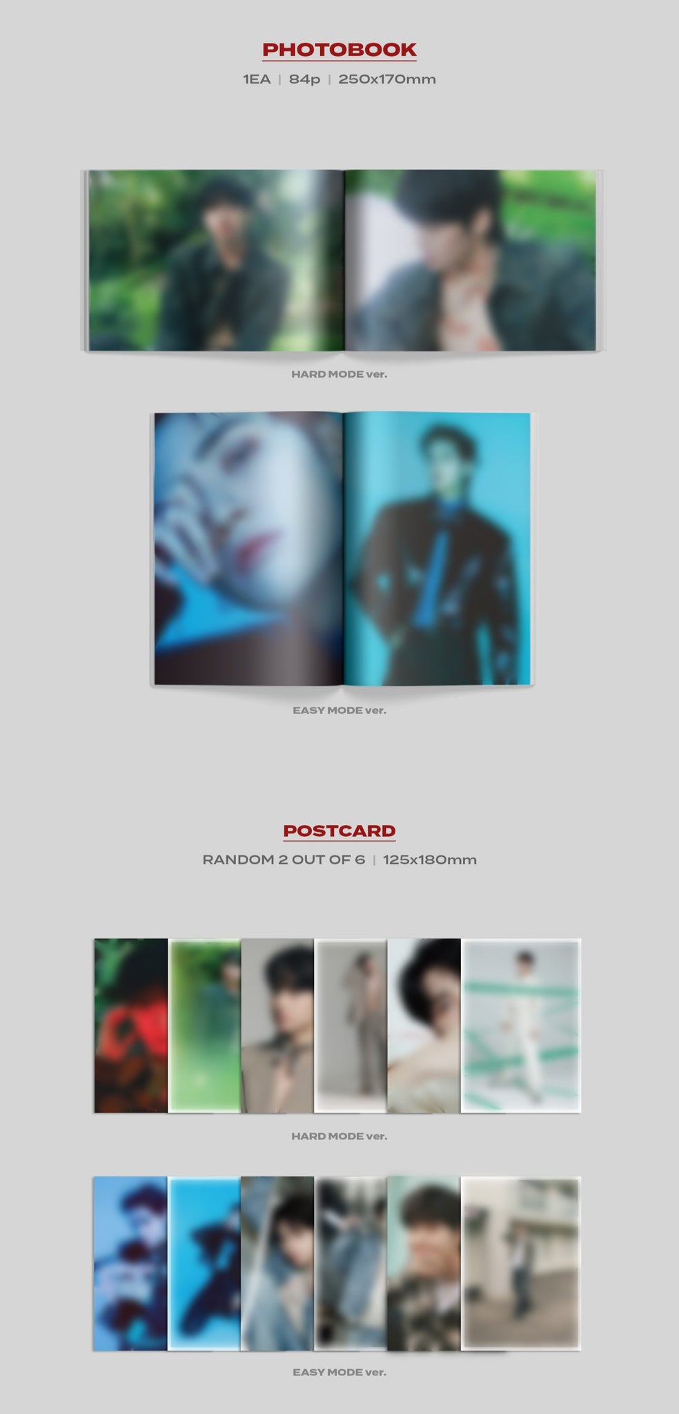 Lee Jin Hyuk 6th Mini Album NEW QUEST: JUNGLE - HARD MODE / EASY MODE Version Inclusions: Photobook, Postcards