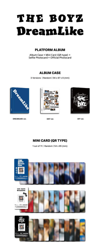 THE BOYZ DREAMLIKE (Platform Ver.) Inclusions Album Case Mini Card QR Type
