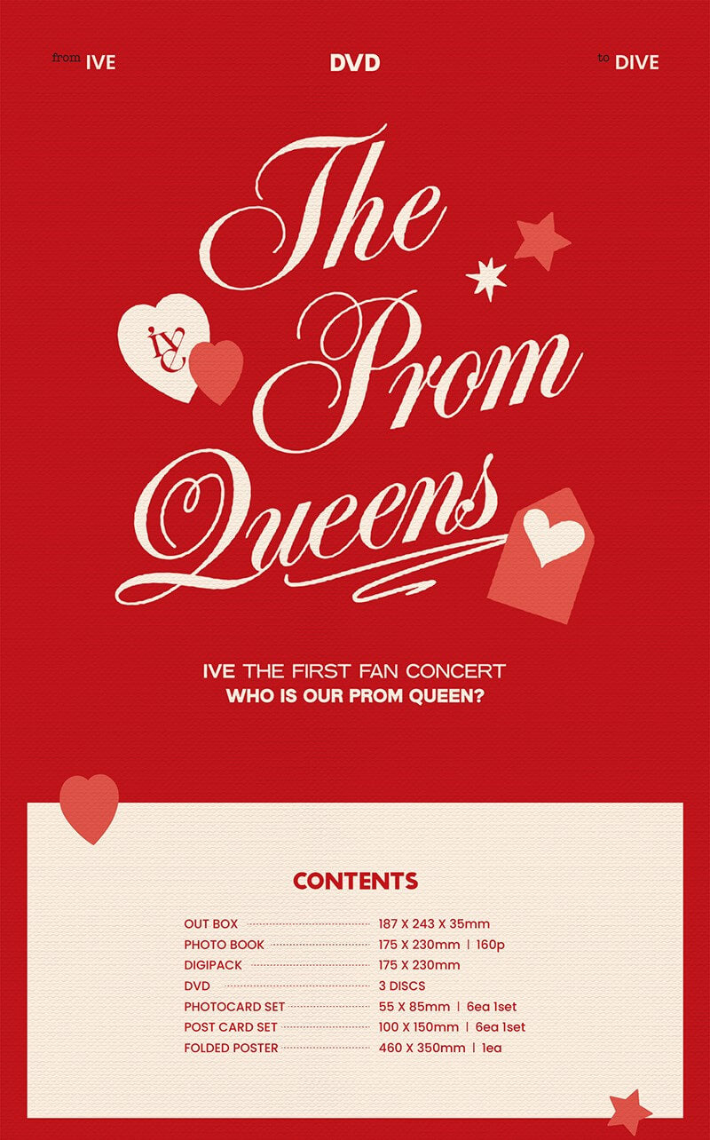 IVE THE FIRST FAN CONCERT The Prom Queens DVD Inclusions Product Info