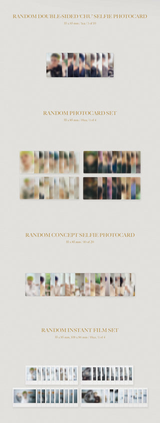 TREASURE 4th ANNIVERSARY MAGAZINE Inclusions: Double-sided 'Chu' Selfie Photocard, Photocard Set, Selfie Photocards, Instant Film Set