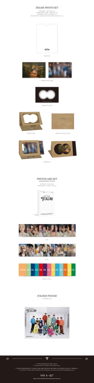 SEVENTEEN TOUR 'FOLLOW' TO SEOUL Inclusions: Frame Photo Set, Photocard Set, Folded Poster