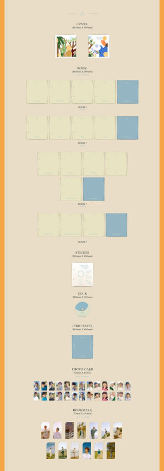 SEVENTEEN 7th Mini Album Heng:garae Inclusions: Cover, Photobook Set, CD, Lyric Paper, Stickers, Photocards, Bookmark