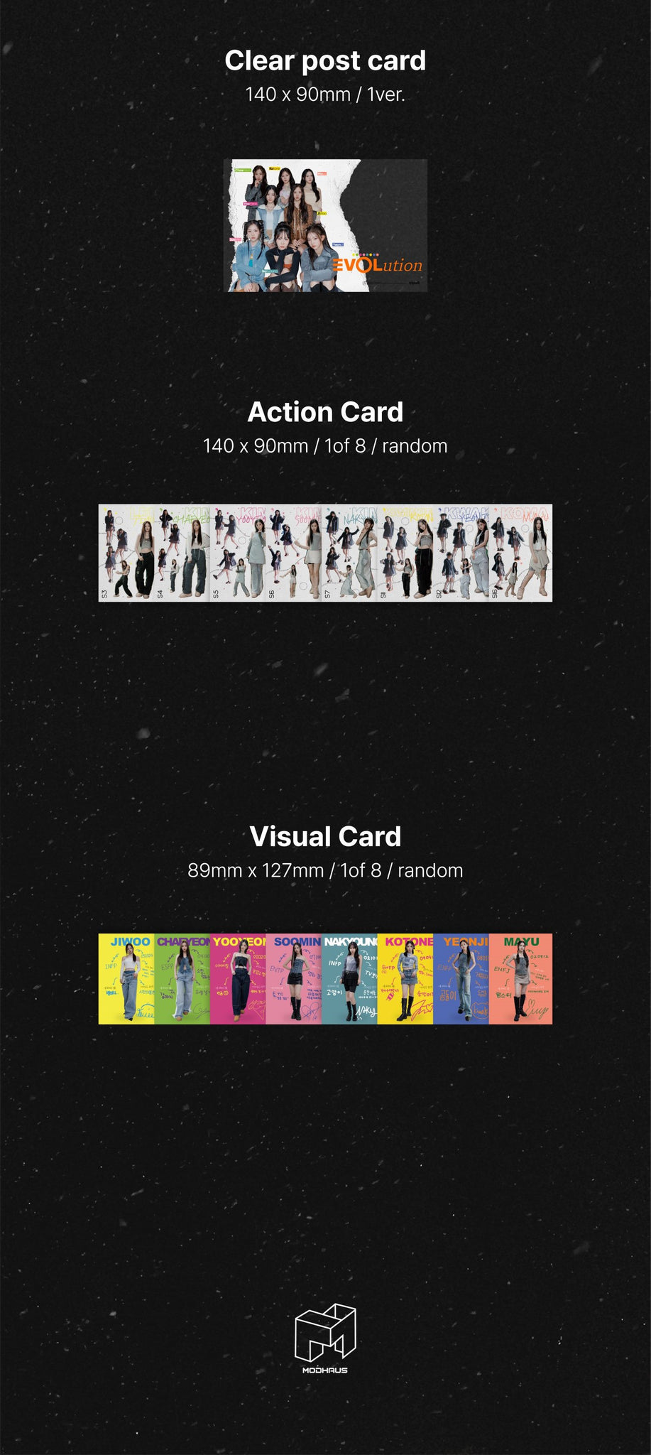 EVOLution (tripleS) 1st Mini Album MUJUK - A / B Version Inclusions: Clear Postcard, Action Card, Visual Card