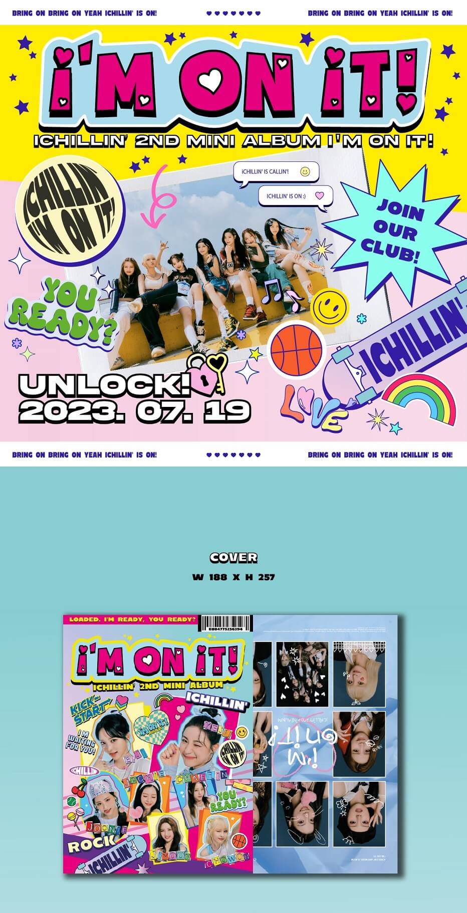 ICHILLIN' 2nd Mini Album I'M ON IT! Inclusions Cover