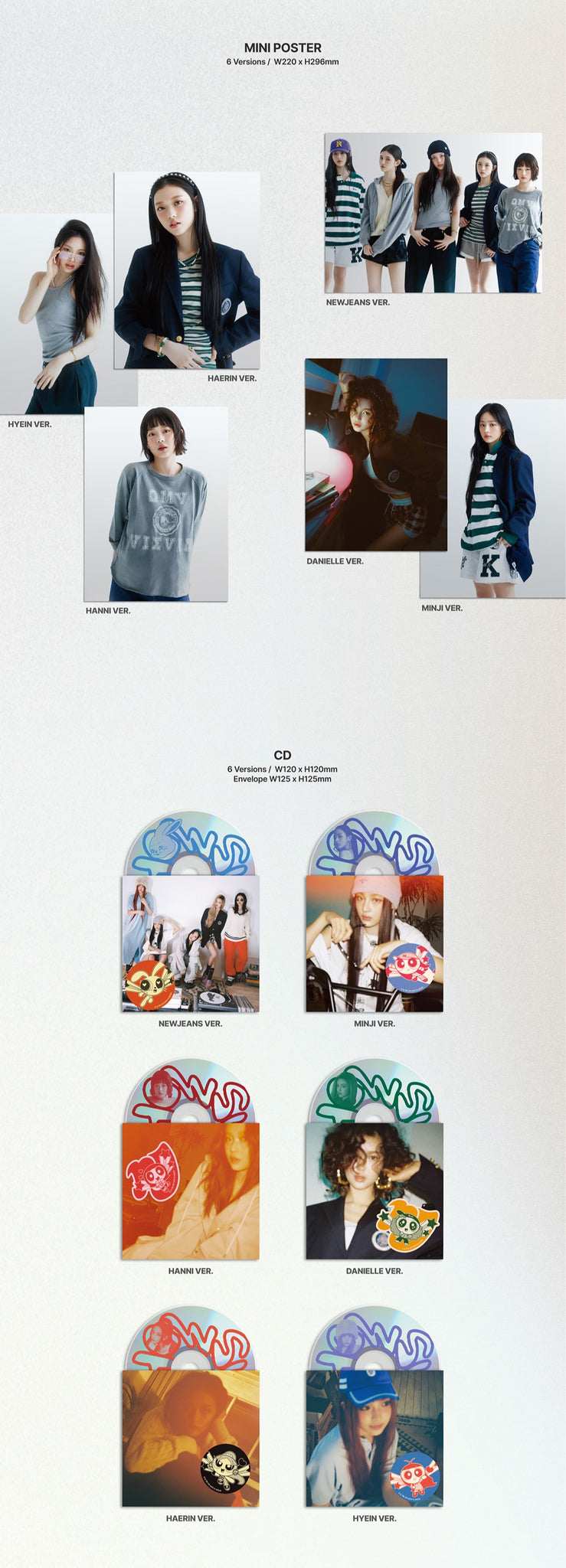 NewJeans 2nd Single Album How Sweet - Standard Version Inclusions: Mini Poster, CD & Envelope