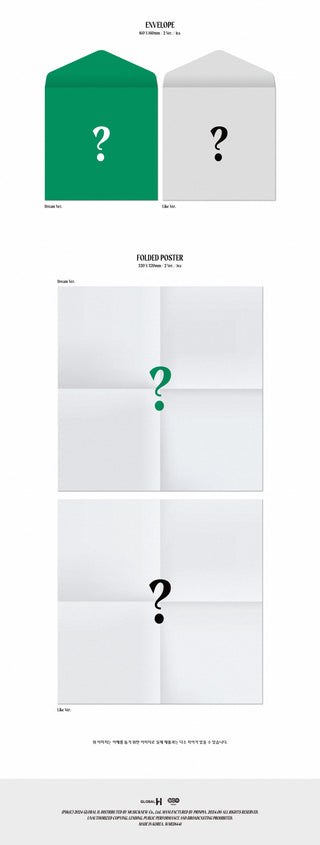 TRENDZ 4th Single Album DREAMLIKE Inclusions: Envelope, Folded Poster