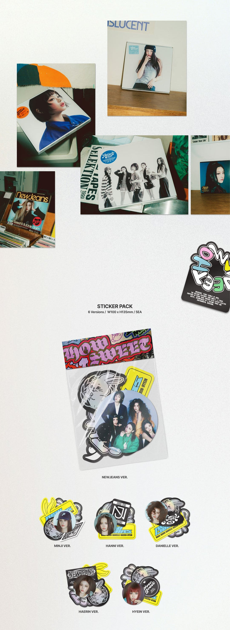 NewJeans 2nd Single Album How Sweet - Standard Version Inclusions: Sticker Pack