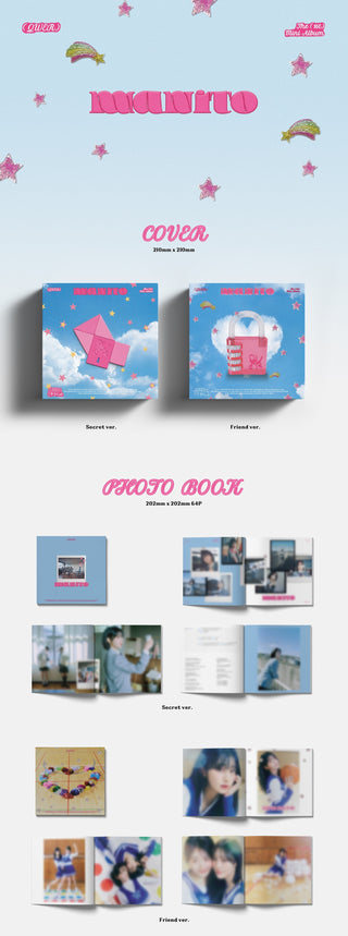 QWER 1st Mini Album MANITO Inclusions: Cover, Photobook