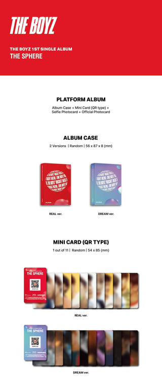 THE BOYZ THE SPHERE (Platform Ver.) Inclusions Album Case Mini Card QR Type
