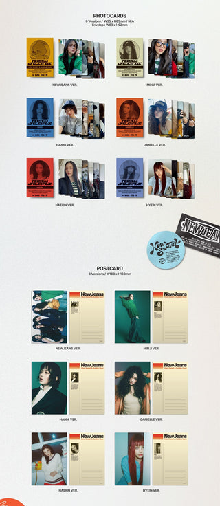 NewJeans 2nd Single Album How Sweet - Standard Version Inclusions: Photocard Envelope, Photocard Set, Postcard