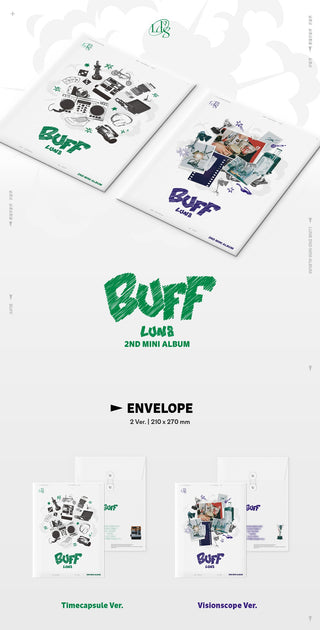 LUN8 2nd Mini Album BUFF Inclusions Envelope