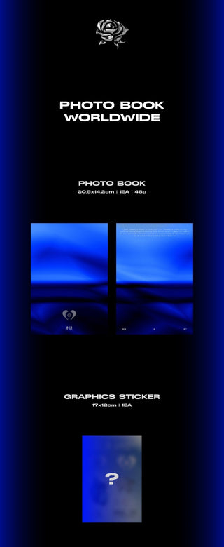 B.I EP Album Love or Loved Part.2 - Photobook Version Inclusions Photobook Graphics Sticker