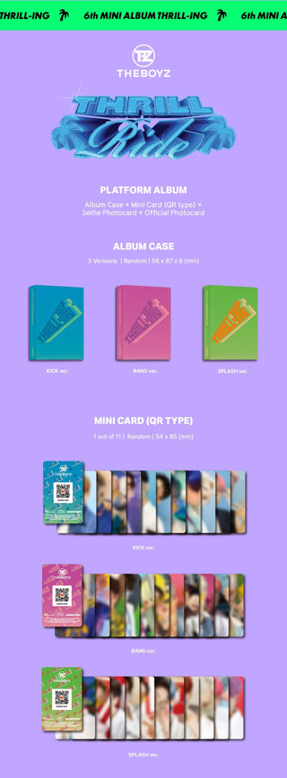 THE BOYZ THRILL-ING (Platform Ver.) Inclusions Album Case Mini Card QR Type