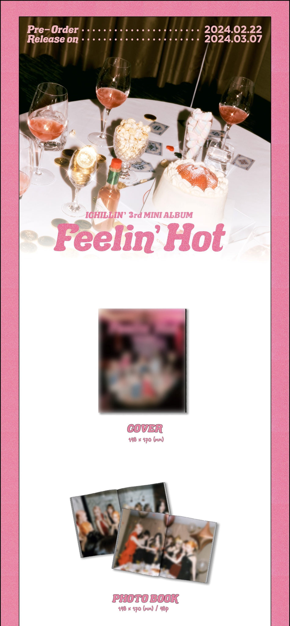 ICHILLIN' 3rd Mini Album Feelin' Hot Inclusions Cover Photobook