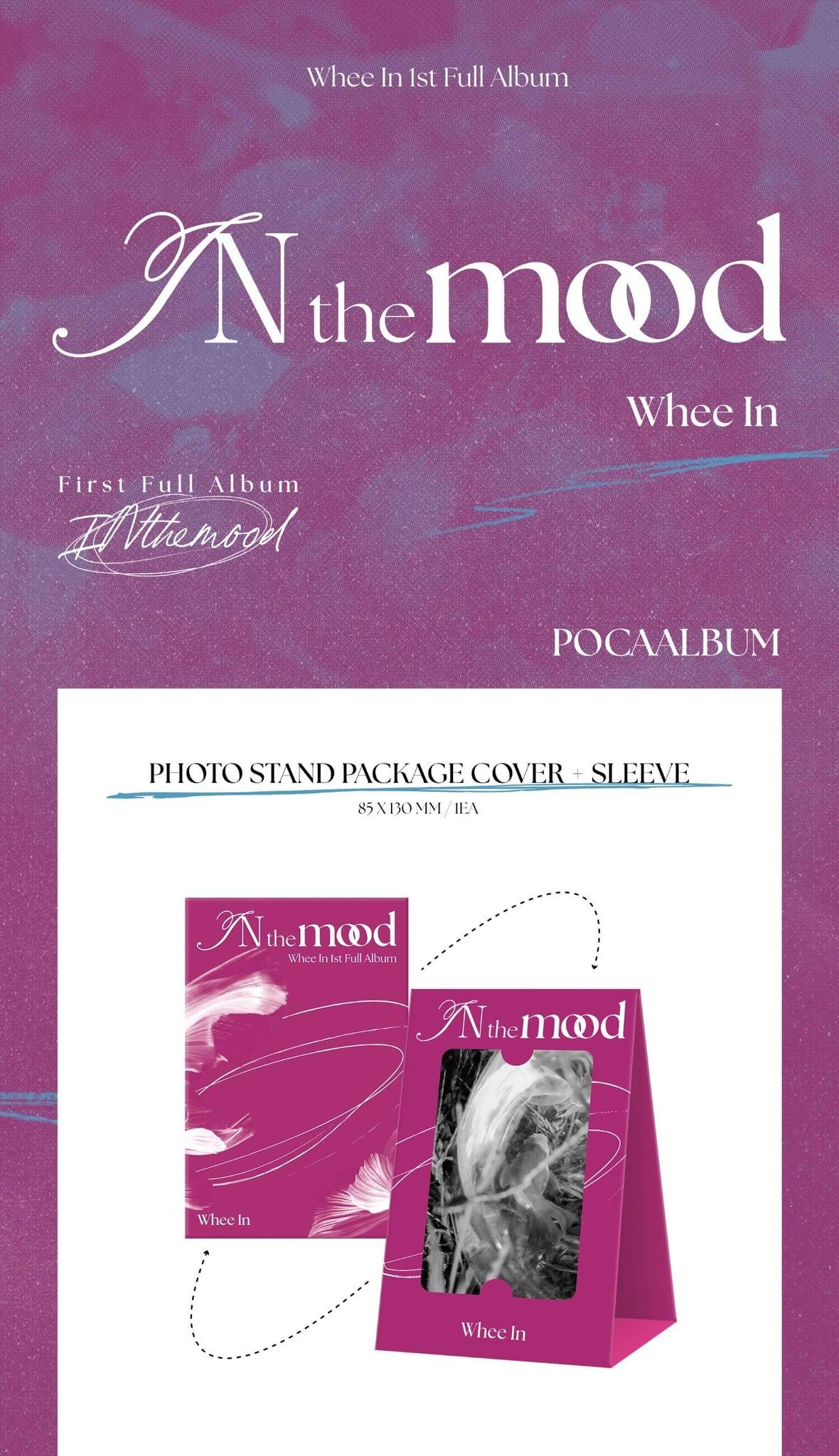 Whee In 1st Full Album IN the mood POCA Version Inclusions Photo Stand Package Cover Sleeve