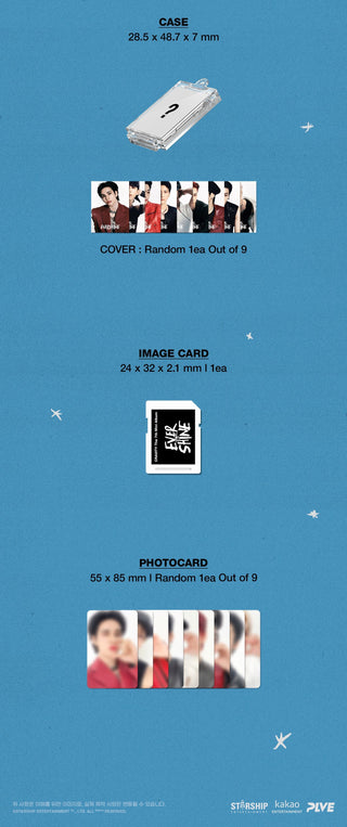 CRAVITY 7th Mini Album EVERSHINE - PLVE Version Inclusions Case Cover Image Card Photocard