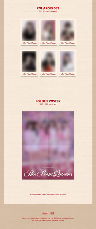 IVE THE FIRST FAN CONCERT The Prom Queens KiT Inclusions Polaroid Set Folded Poster 