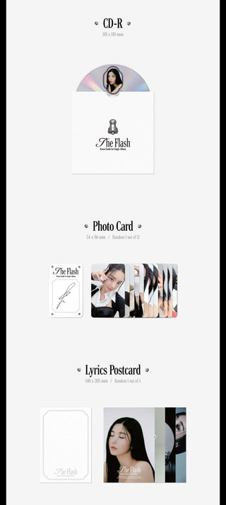 Kwon Eun Bi 1st Single Album The Flash Inclusions CD Photocard Lyrics Postcard