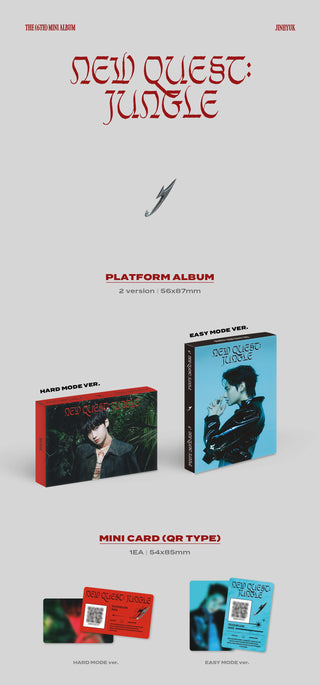 Lee Jin Hyuk 6th Mini Album NEW QUEST: JUNGLE - Platform Version Inclusions: Platform Album, Mini Card (QR Type)