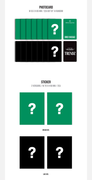 TRENDZ 4th Single Album DREAMLIKE - POCA Version Inclusions: Photocards, Stickers