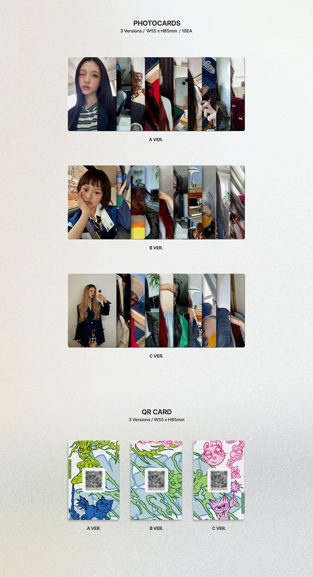 NewJeans 2nd Single Album How Sweet - Weverse Albums Version Inclusions: Photocard Set, QR Card