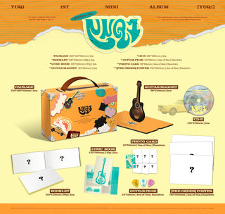 Yuqi ((G)I-DLE) 1st Mini Album YUQ1 - SPECIAL Version Inclusions: Package, Booklet, CD, Lyric Book, Guitar Magnet, Guitar Peak, Photocards, Pre-order Poster