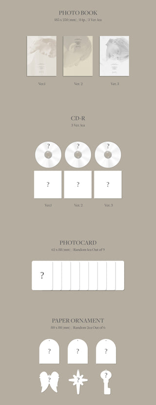 Joohoney 1st Mini Album LIGHTS Inclusions Photobook CD Photocard Paper Ornament