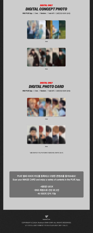 TIOT Debut Album Kick-START (PLVE Ver.) - A / B Version Inclusions: PLVE App Only Digital Concept Photo, Digital Photocard