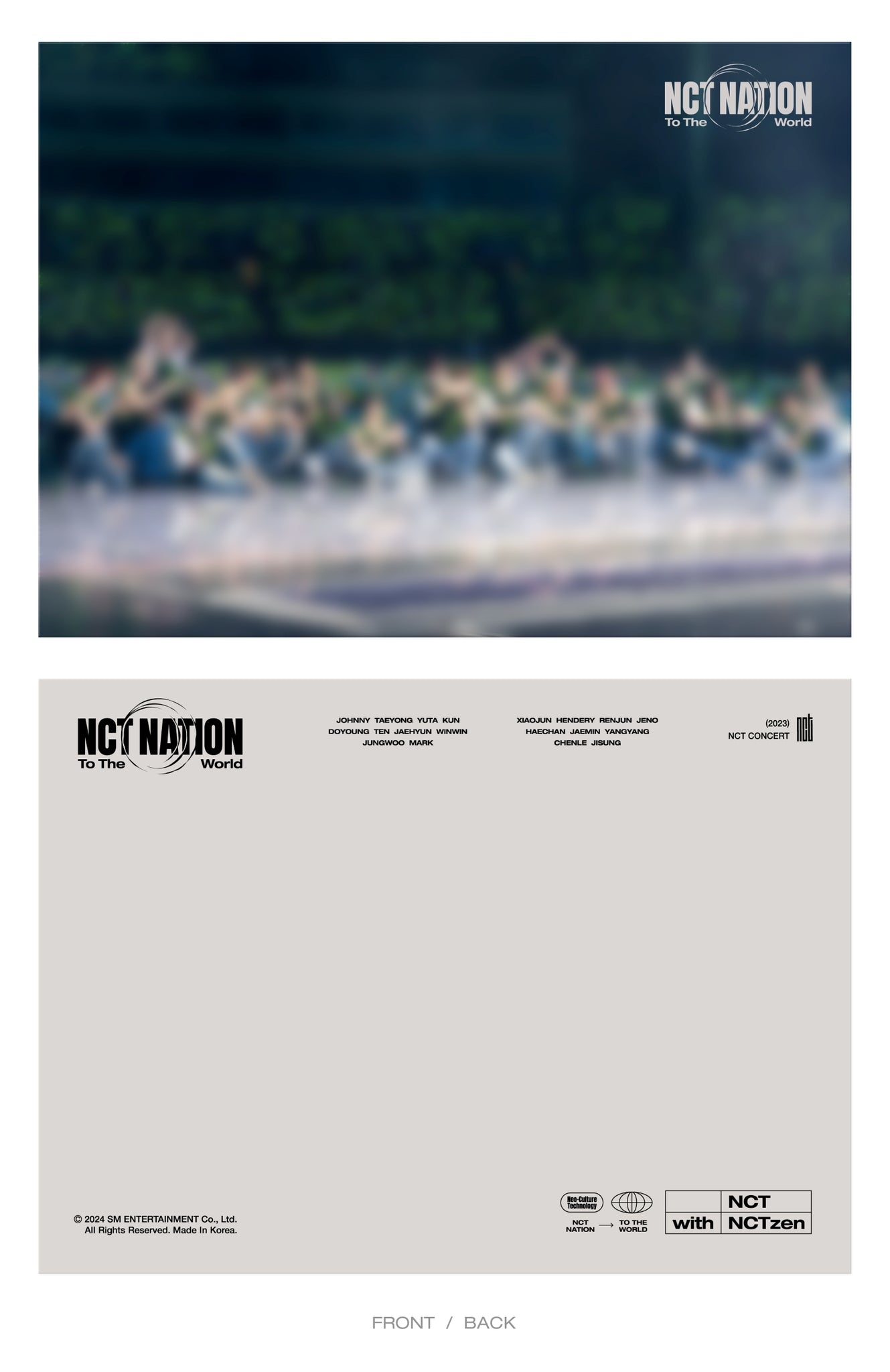2023 NCT CONCERT - NCT NATION : To The World in INCHEON Blu-ray Pre-order Only Group Mini Poster