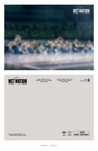 2023 NCT CONCERT - NCT NATION : To The World in INCHEON Blu-ray Pre-order Only Group Mini Poster