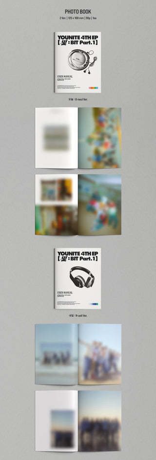 YOUNITE 4th Mini Album 빛 : BIT Part.1 Inclusions Photobook