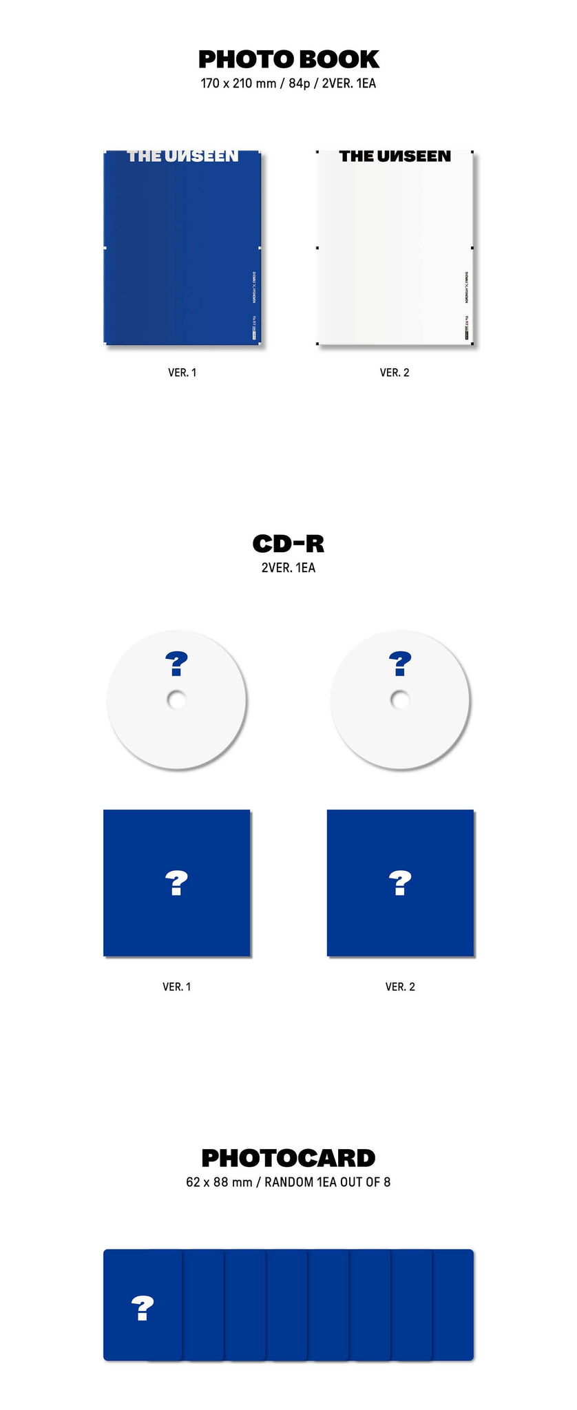 Shownu X Hyungwon THE UNSEEN Inclusions Photobook CD Photocard