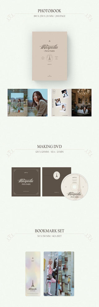 NMIXX 2nd Photobook MIXXPEDIA : PICK PARIS Inclusions Photobook Making DVD Bookmark Set