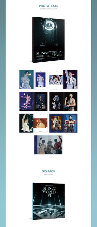 SHINee WORLD VI PERFECT ILLUMINATION in SEOUL DVD Inclusions: Photobook, Digipack