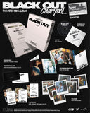 Chanyeol (EXO) 1st Mini Album Black Out - Special Version Incusions: Package Box, Mini CD & Envelope, Accordion Lyric Card, Polaroid Set, Temperature Card, Photocard