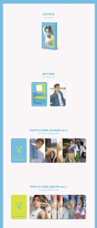 Yoon Seobin Digital Single Album Love is like a wave - PLVE Version Inclusions Out Box QR Card Photocard Album Ver. Photocard Selfie Ver.