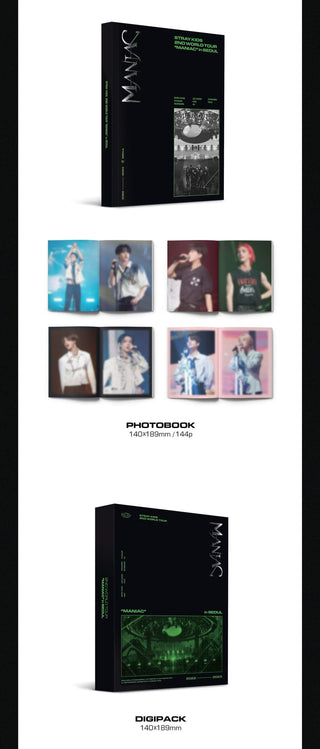 Stray Kids 2nd World Tour MANIAC in SEOUL DVD Inclusions Photobook Digipack