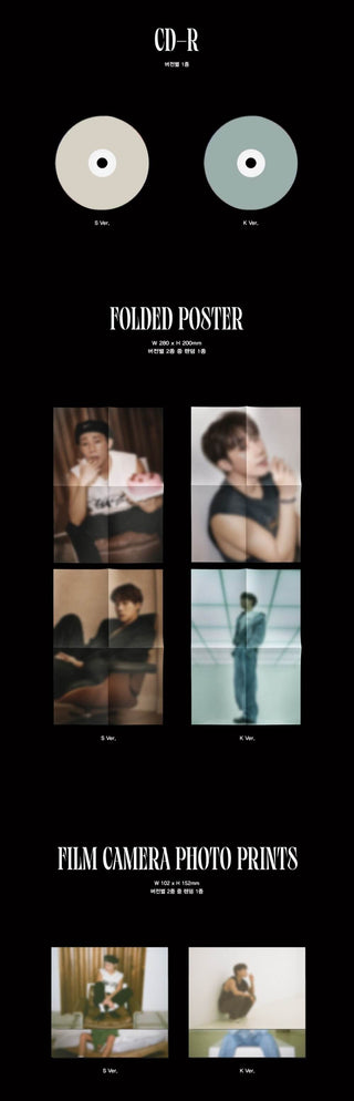 Kim Sung Kyu 5th Mini Album 2023 S/S Collection Inclusions CD Folded Poster Film Camera Photo Prints