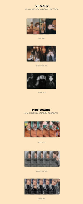 Kim Jae Hwan Single Album Ponytail POCA Version Inclusions QR Card Photocards