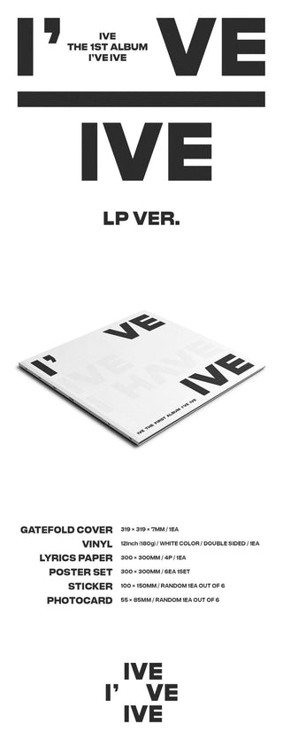 IVE 1st Full Album I've IVE - Vinyl LP Inclusions Album Info