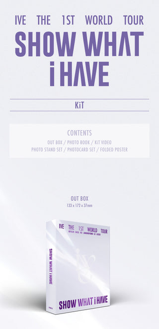 IVE THE 1ST WORLD TOUR 'SHOW WHAT I HAVE' KiT Inclusions: Out Box