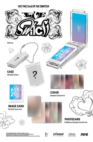 IVE 2nd EP Album IVE SWITCH - PLVE Version Inclusions: Case & Cover, Image Card, Photocard