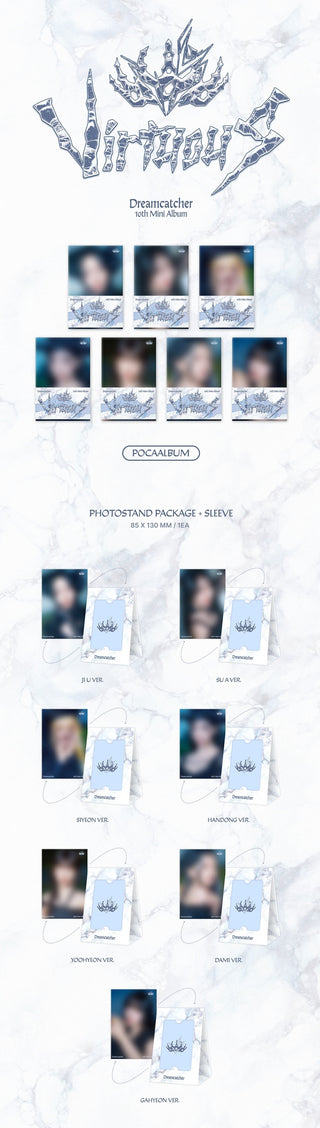 Dreamcatcher 10th Mini Album VirtuouS - POCA Version Inclusions: Photo Stand Package + Sleeve