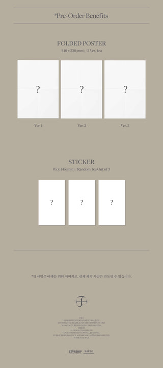 Joohoney 1st Mini Album LIGHTS Inclusions Pre-order Benefits Folded Poster Sticker