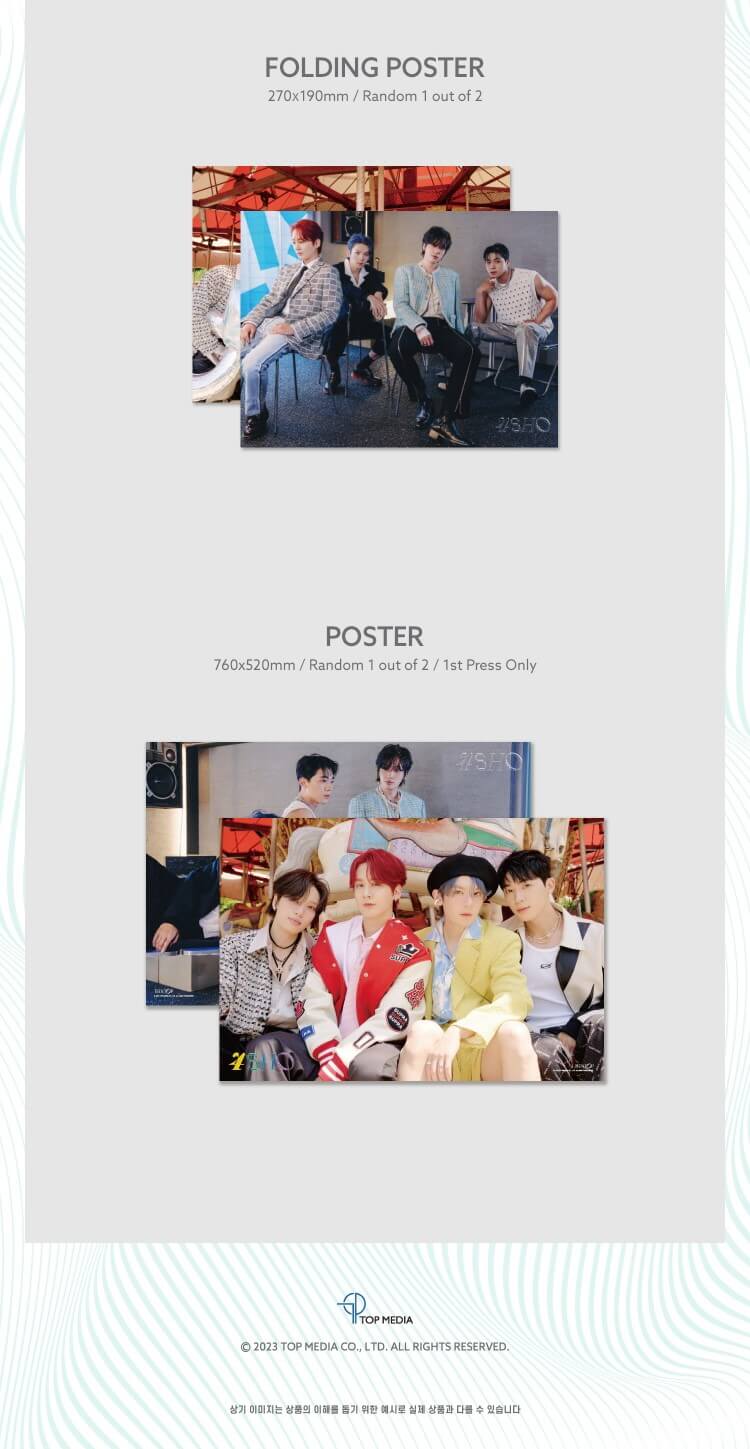 TEEN TOP - 4SHO - Photobook Version Inclusions Folding Poster 1st Press Only Poster