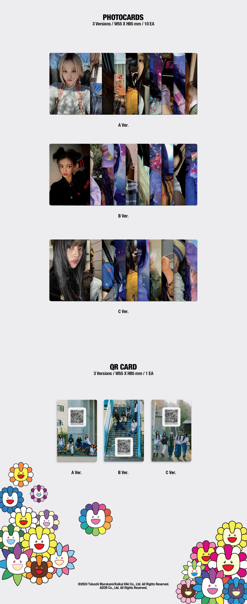 NewJeans Single Album Supernatural - Weverse Albums Version Inclusions: Photocard Set, QR Card